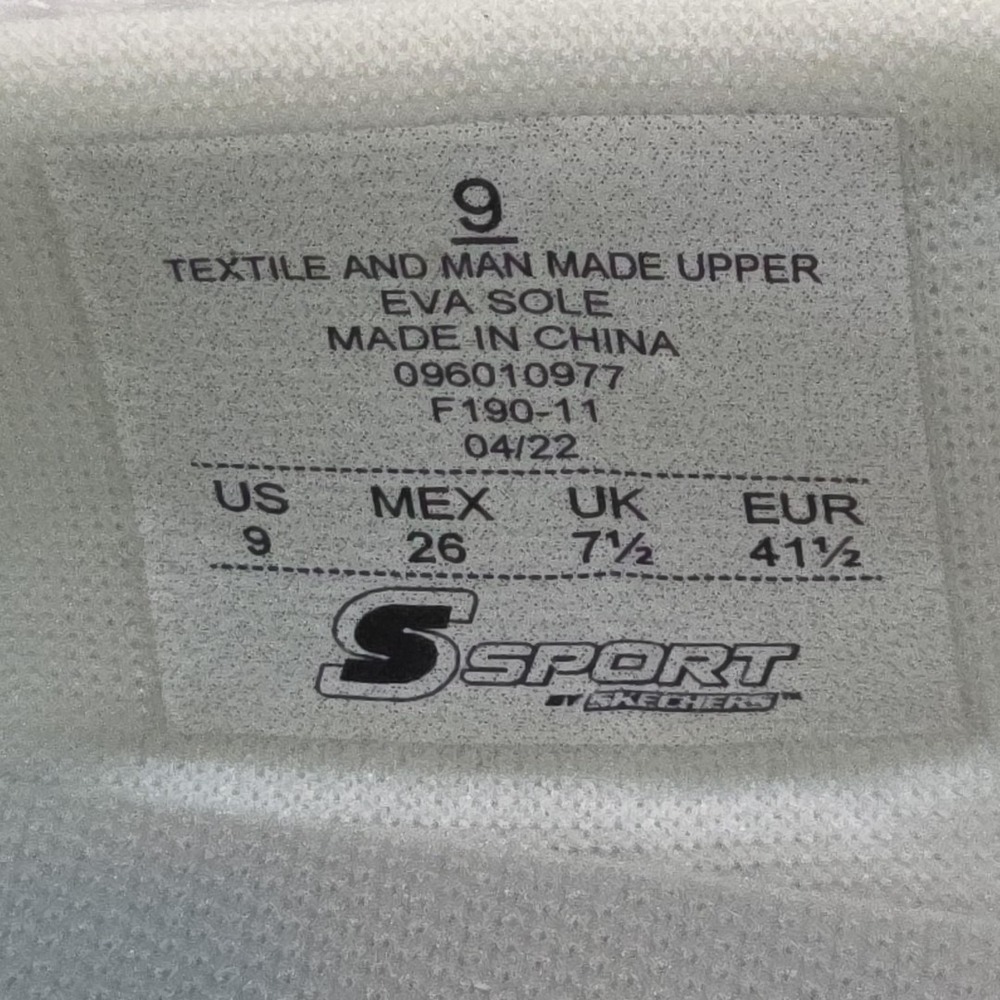S Sport By Skechers Women's Size‎ US 9 White F190-11 - Picture 7 of 8